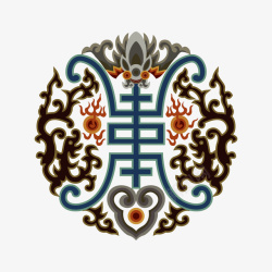 福寿纹中国传统福寿纹高清图片