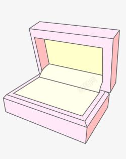 耳钉戒指盒打开的礼物盒高清图片