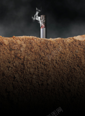 531世界无烟日创意禁烟广告背景背景