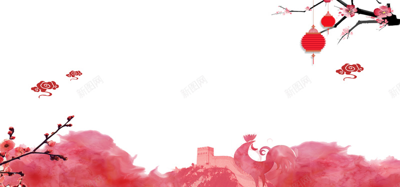 新年喜庆海报背景背景