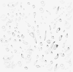 玻璃水珠雨水效果元素高清图片