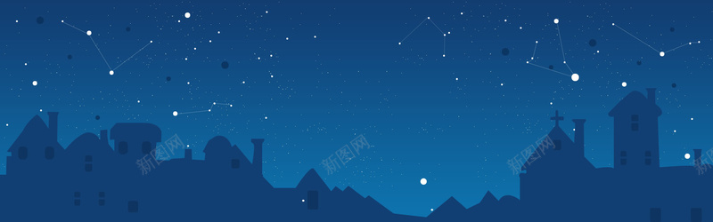 扁平夜景banner海报psd设计背景_88icon https://88icon.com 扁平 底纹 夜景 星空 城堡 淘宝背景 banner海报 海报banner 星云 星海 星际 渐变 几何