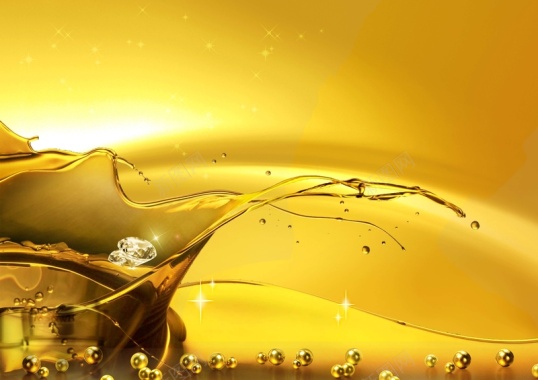 金色质感水滴化妆品海报背景模板背景
