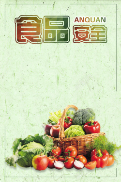 食品安全展板绿色创意食品安全背景素材高清图片