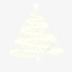 冬季圣诞节活动展板圣诞树光束素材