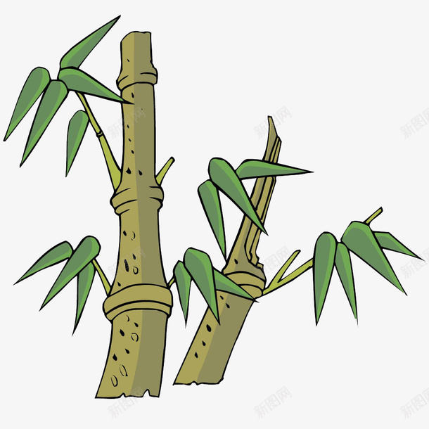 端午节效果元素水墨翠竹卡通png免抠素材_88icon https://88icon.com 端午节 效果元素 水墨翠竹 卡通