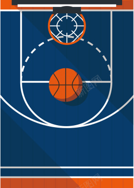 手绘卡通篮球球赛篮球场海报背景素材背景