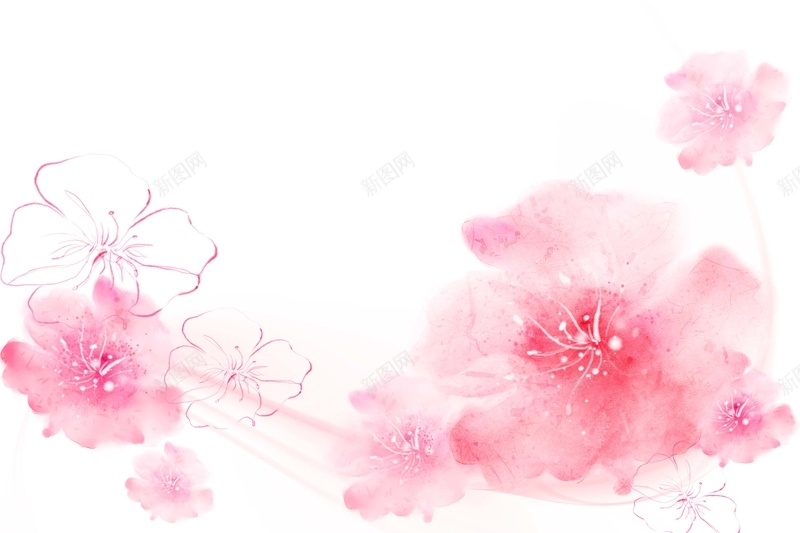 唯美梦幻水墨浪漫海报背景素材psd设计背景_88icon https://88icon.com 唯美 浪漫 爱情 花朵 花瓣 唯美梦幻水墨浪漫海报背景图片下载 花的海洋 鲜花绿叶 封面 梦幻 情侣