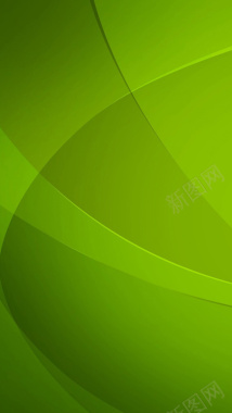 创意抽象绿色扁平H5背景背景