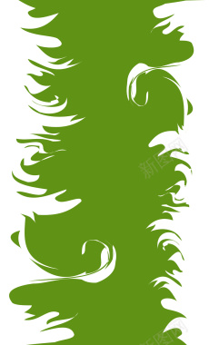 白色动感泼墨植物纹理绿色封面海报背景背景