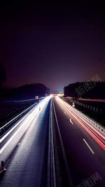 大气梦幻公路炫光H5背景背景