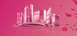 粉红背景图片模板下载温馨建筑背景高清图片