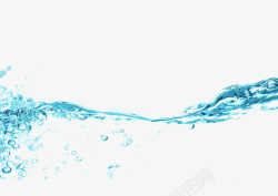 水气泡泉水水流素材