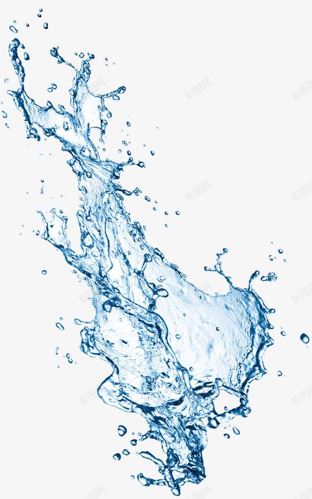 卡通海报水珠效果设计蓝色png免抠素材_88icon https://88icon.com 卡通 海报 水珠 效果 设计 蓝色