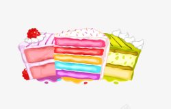 彩虹蛋糕DIY宣传海报素材