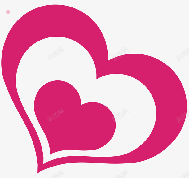 粉色的爱心ai免抠素材_88icon https://88icon.com 矢量图 粉色的图案 心形图案 白色的装饰 大小不同 卡通图案 心形
