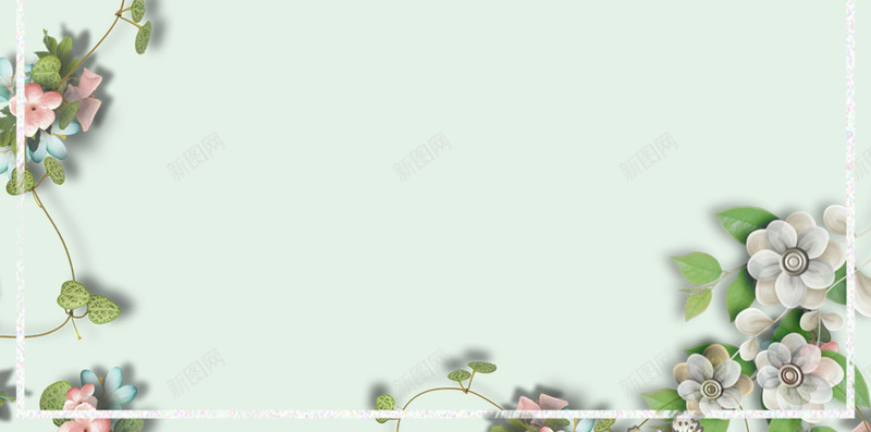 春夏新品清新风促销海报H5背景psd下载psd设计背景_88icon https://88icon.com 春夏 初夏 新品上市 上新 促销海报 边框 白色边框 绿色 清新 花朵 花边 蝴蝶 H5 pad下载