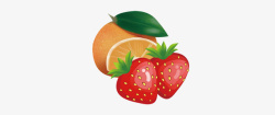 草莓橙子水果素材