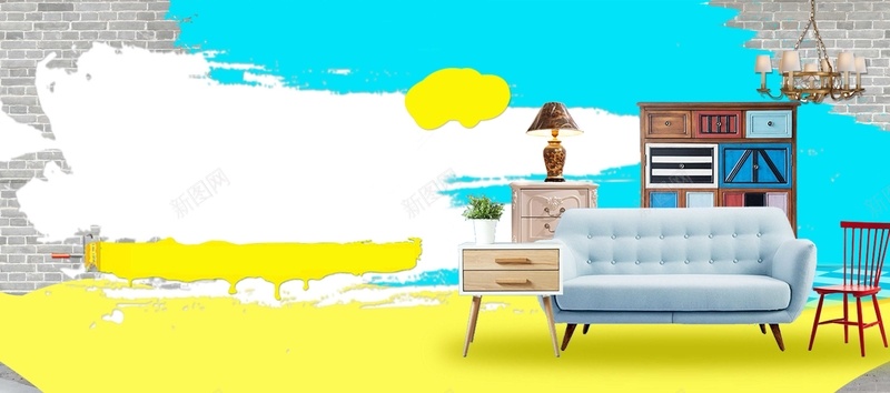 简约家居装修装饰背景