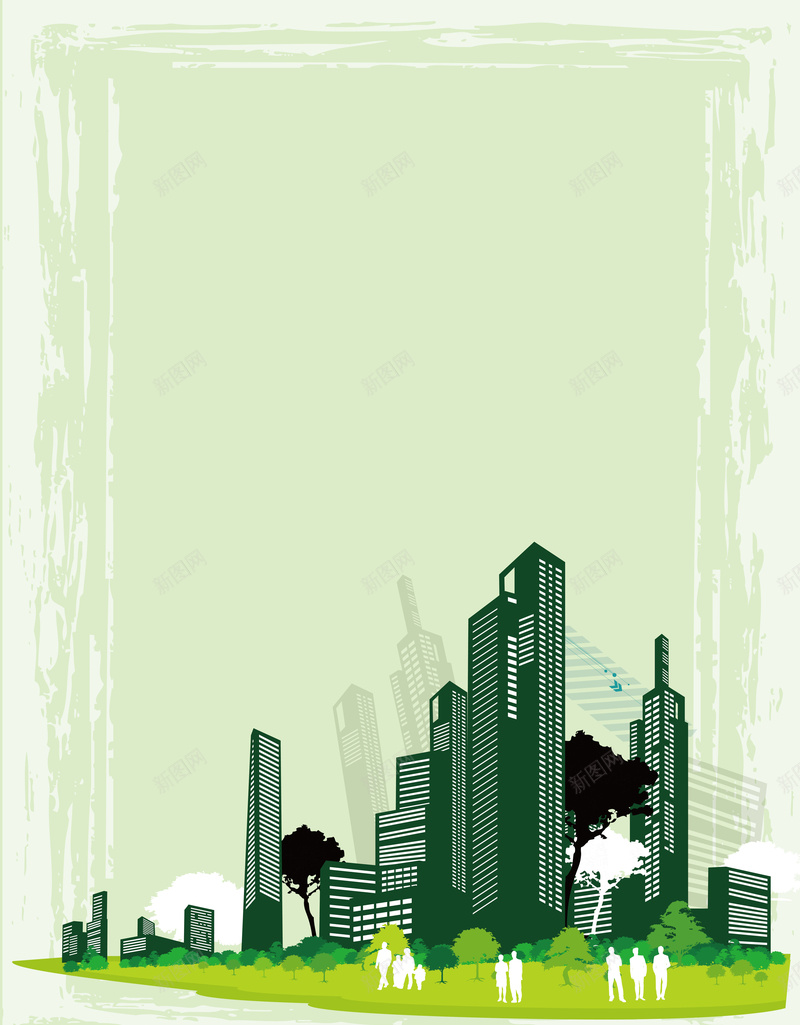 矢量绿色家园环保背景jpg设计背景_88icon https://88icon.com 城市 家园 环保 矢量 绿色 建筑 涂鸦边框 背景