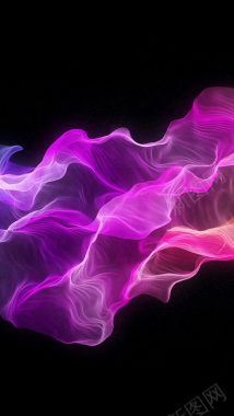 抽象紫色渐变烟雾H5背景背景