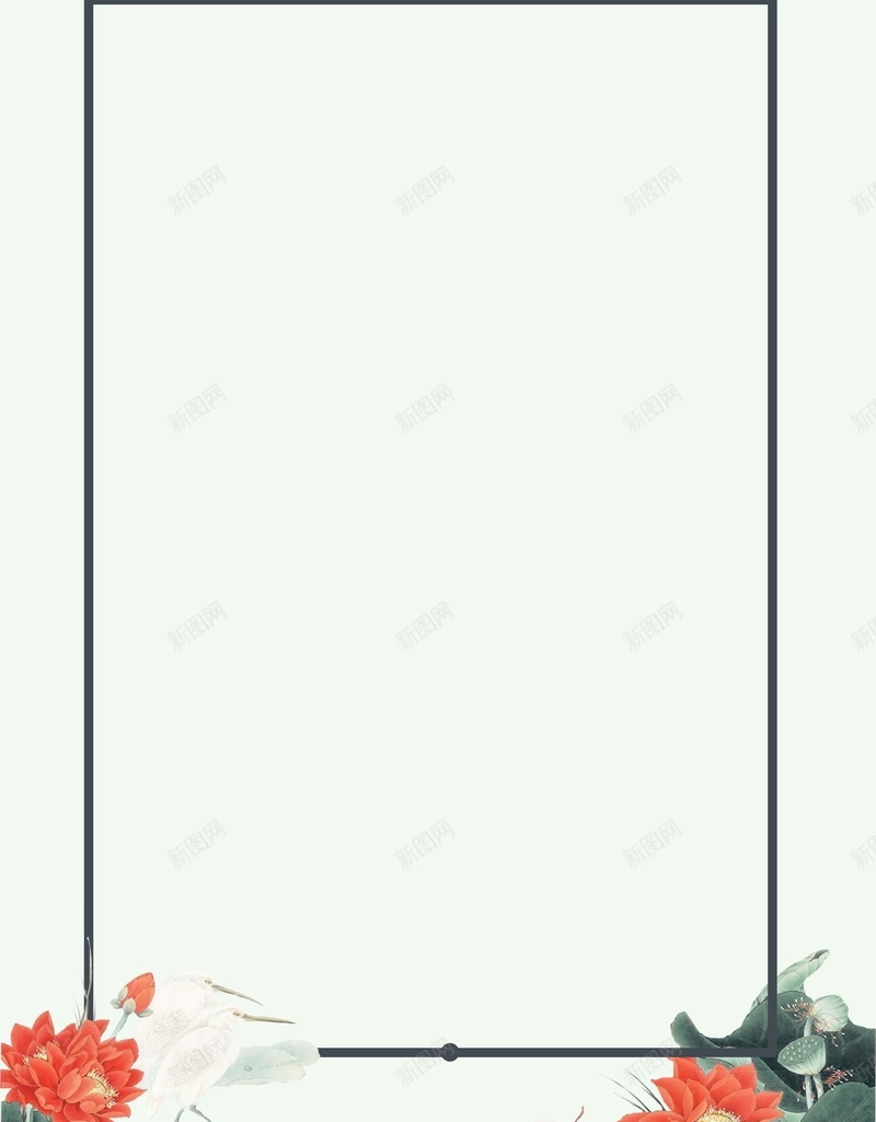 中国风淡雅花月复古简约大气psd设计背景_88icon https://88icon.com 中国风 复古 简约 大气 花月 画册 折页 多用 圆形 方形 边框 淡雅 工笔画 花 月 流苏