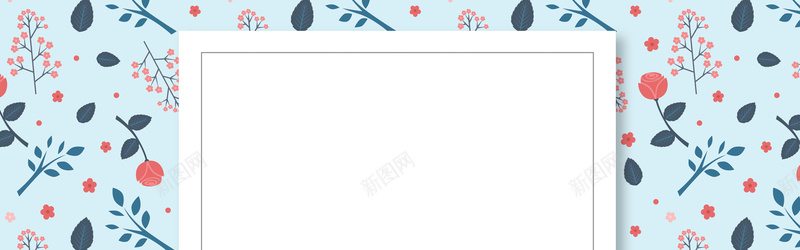 手绘小花背景psd设计背景_88icon https://88icon.com 手绘 小花 花瓣 banner 海报banner 卡通 童趣