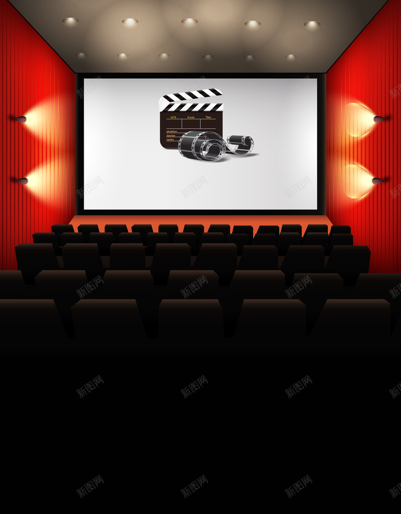 微电影招募海报背景素材jpg设计背景_88icon https://88icon.com 创意 圆你演员梦 大学生 大学生电影节 屏幕 微电影 招募 招聘 电影院 胶片 观影厅