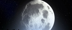 浪漫月球月球背景高清图片