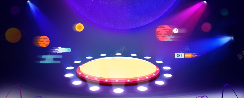 舞台蓝色渐变梦幻海报背景jpg设计背景_88icon https://88icon.com 舞台 蓝色渐变 梦幻 海报背景 舞台幕布 舞台效果图 舞台灯 舞台聚光灯 舞台观众席 灯光舞台 生日