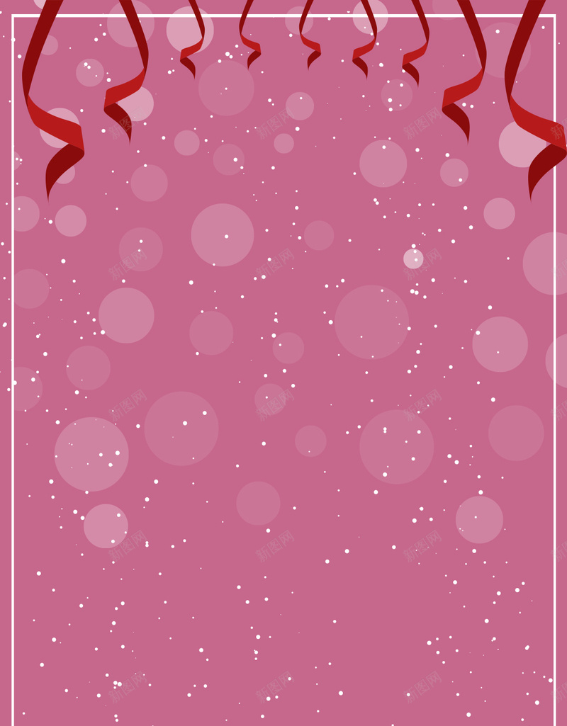 粉色新年礼品装饰促销H5背景素材psd设计背景_88icon https://88icon.com 节日礼包 卡通 圆点 扁平 紫色 H5背景 丝带 礼盒