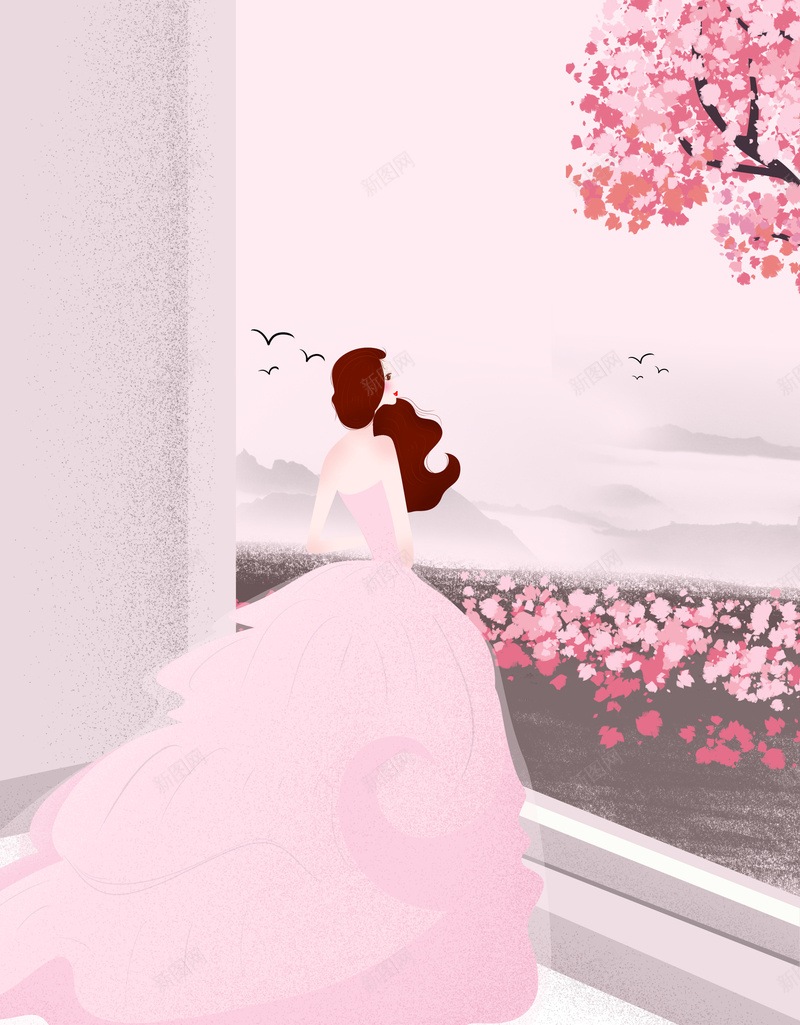 温馨浪漫少女插画七夕海报背景psdpsd设计背景_88icon https://88icon.com 七夕 少女 插画 浪漫 温馨 海报背景 psd 粉色 你好九月 大树 落叶