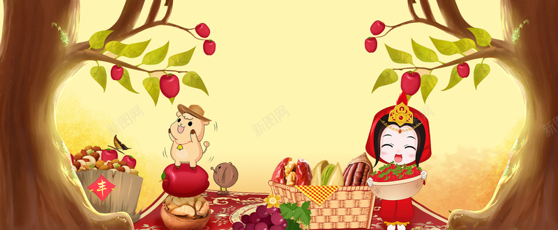 秋季丰收季卡通手绘黄色bannerpsd设计背景_88icon https://88icon.com 小清新 文艺 枫叶 树叶黄 植物 水彩 温馨 秋天 秋季 秋高气爽 设计 银杏叶 黄树叶 黄色