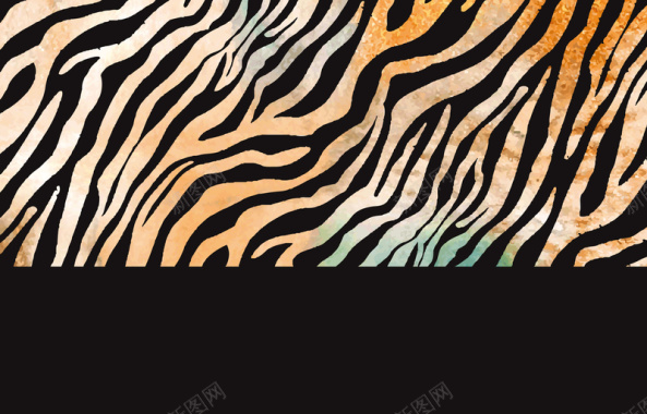 欧式豹纹海报展板矢量背景素材背景