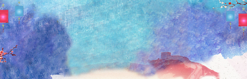 中国风水墨淘宝海报背景psd设计背景_88icon https://88icon.com 中国风 水墨 渐变 灯笼 梅花 复古 传统元素 中国风背景 淘宝海报背景