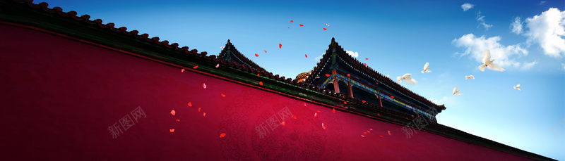 国庆节日banner背景背景