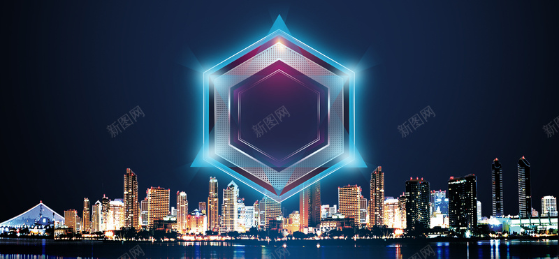 酷炫房地产海报背景jpg设计背景_88icon https://88icon.com 蓝色 夜景 酷炫 灯光 城市 房地产 海报 背景