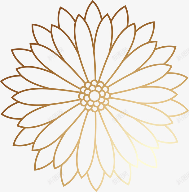 矢量金色花朵边框eps免抠素材_88icon https://88icon.com 新式雕花 金色 花边 传统 矢量图案 3D立体