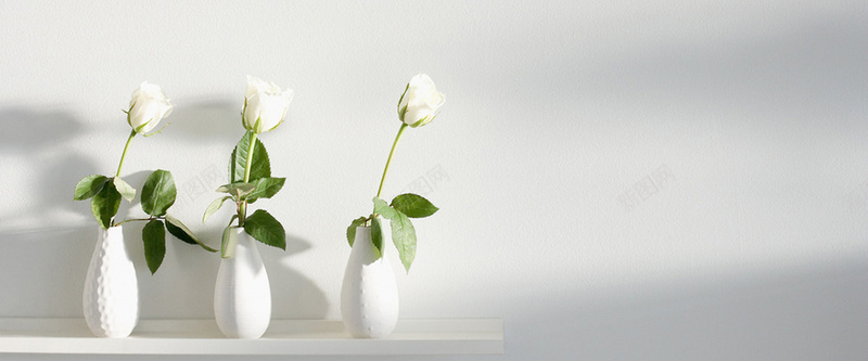白色花瓶背景装饰背景