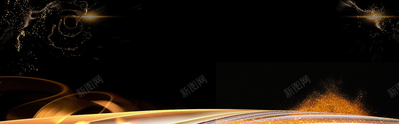 黑金线条感时尚扁平黑色bannerjpg设计背景_88icon https://88icon.com 线条感 大气 时尚 简约 黑金 扁平 黑色 banner