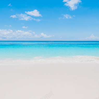 夏日海滩风景平面广告背景