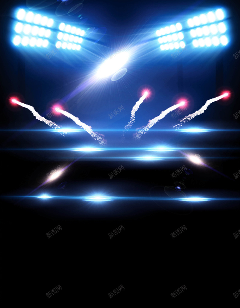 蓝色放射光商业海报psd设计背景_88icon https://88icon.com 蓝色 放射光 狂欢 球场 体育 超级碗海报 超级碗 橄榄球 头盔 热情 激情