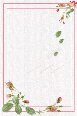 文艺复古花卉海报背景背景