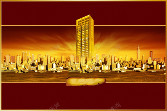 金色商务酒店背景素材背景