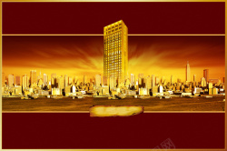 商务酒店金色商务酒店背景素材高清图片