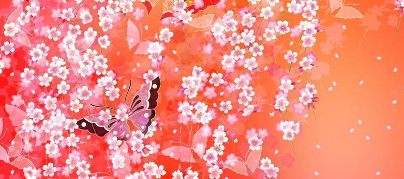 红色花瓣纹理质感图背景