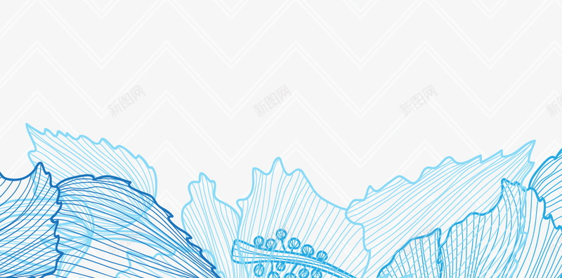 蓝色花瓣线条H5背景psd设计背景_88icon https://88icon.com 几何 简约 素材 花瓣 蓝色 H5背景 H5 极简