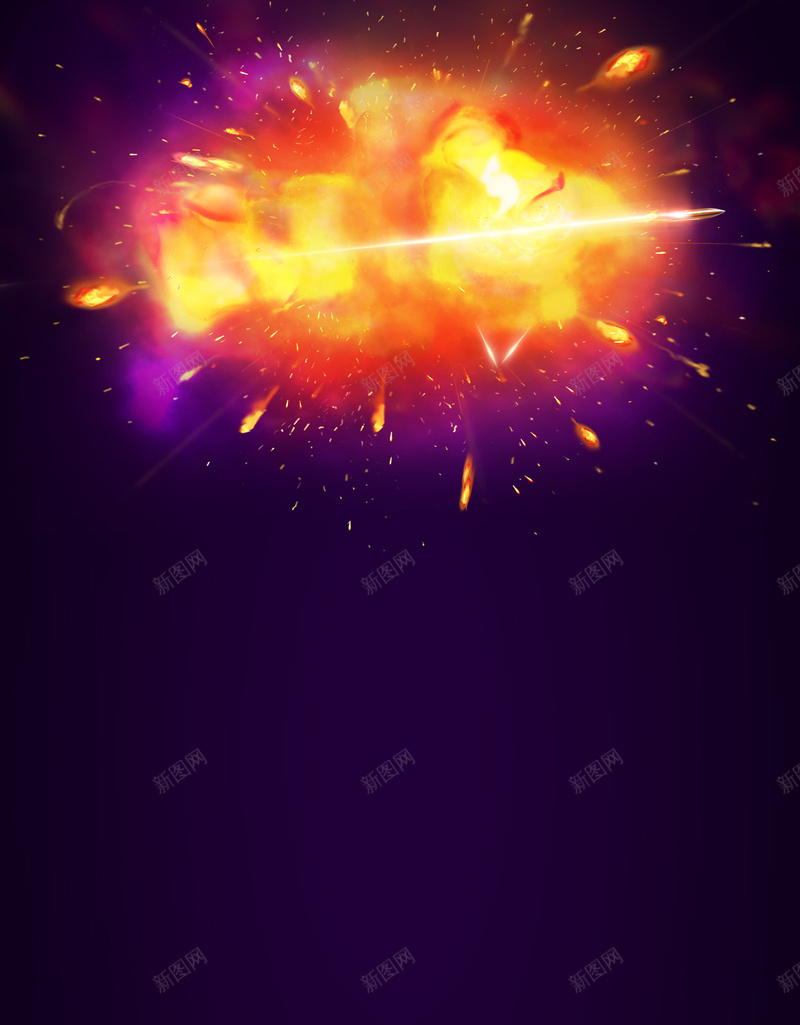 爆炸火球效果酷炫黑色H5背景psd设计背景_88icon https://88icon.com 火焰 火光 高光 爆炸 火球 酷炫 黑色 H5背景