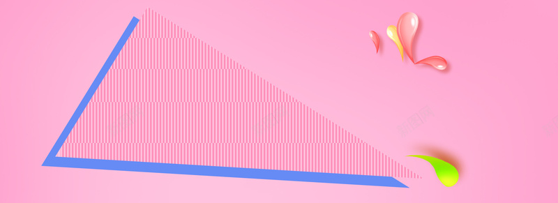 边框几何纹理粉色banner背景背景