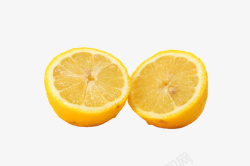 一半柠檬切开一半的柠檬高清图片